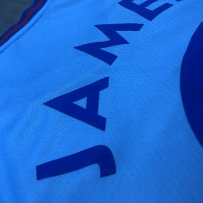 Men’s LeBron James Blue Swingman Player Version Jersey – Movie Edition