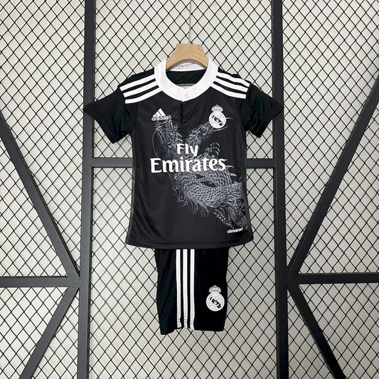Camisa e shorts retrô infantil do Real Madrid 2014/15