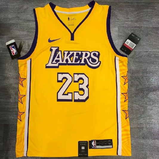 Camisa LeBron James Yellow City Edition Masculina Versão Jogador