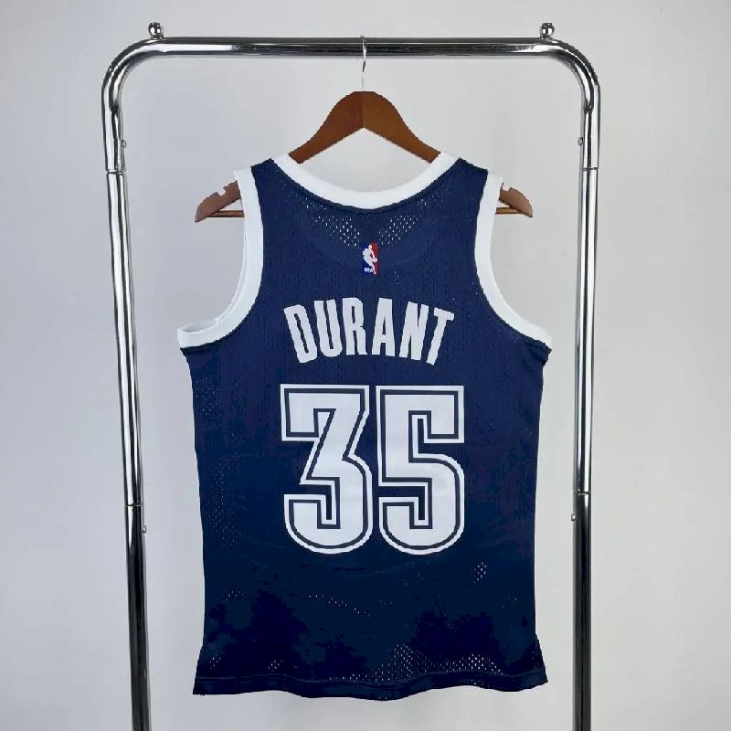 Camisa masculina M&amp;N Kevin Durant azul retrô 2015/16