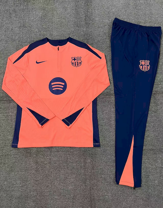 Barcelona 2024/25 Half-Zip Kids Sweater+Pant 14001