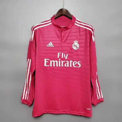 Camisa retrô de manga comprida reserva do Real Madrid 2014/15