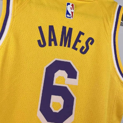 Youth LeBron James Yellow Team Jersey