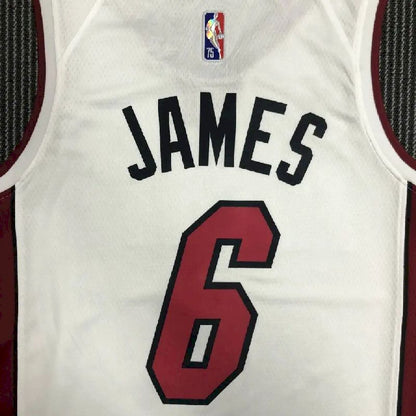 Camisa masculina LeBron James White Team – Edição de 75º aniversário