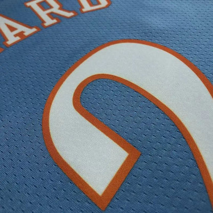 Camisa azul masculina do time Kawhi Leonard – Edição City do 75º aniversário
