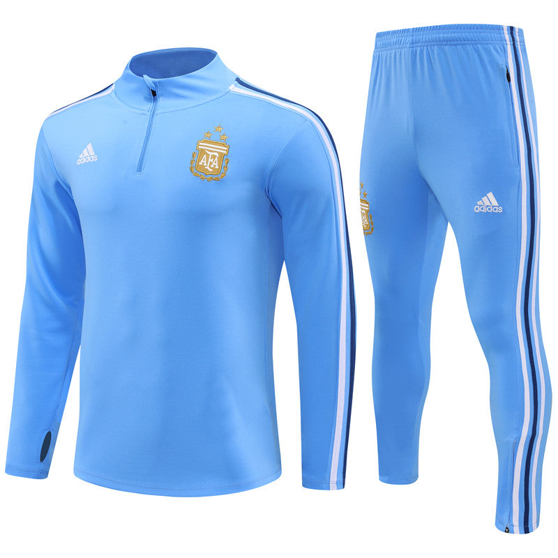 Suéter adulto Argentina 2024/25 com zíper e calça 14001