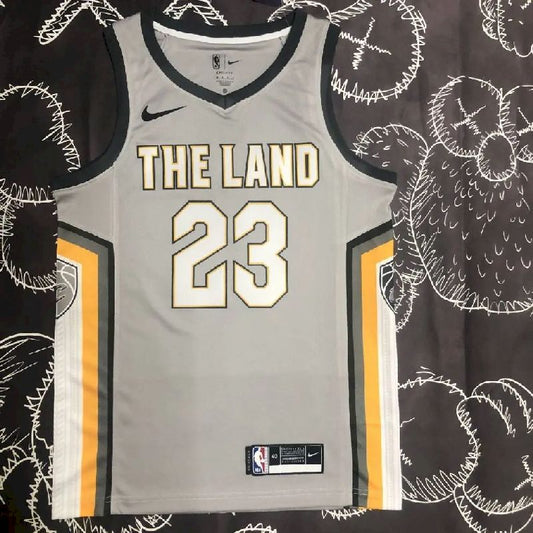 Men’s LeBron Raymone James Gray Team Jersey