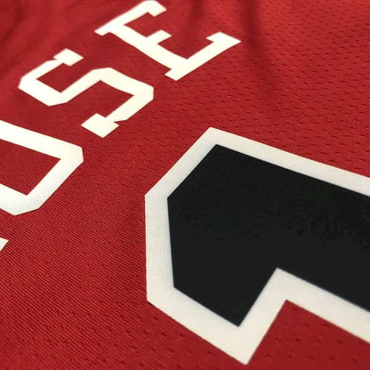 Camisa Derrick Rose Vermelha Masculina – Edição de 75º Aniversário