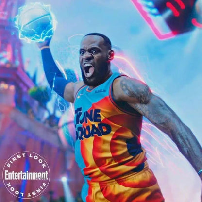 Men’s LeBron James Blue Swingman Player Version Jersey – Movie Edition