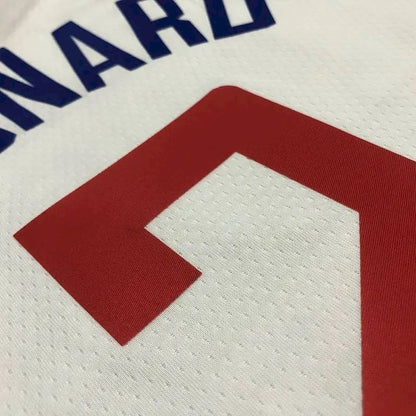 Camisa Kawhi Leonard Branca Masculina – Edição de 75º Aniversário