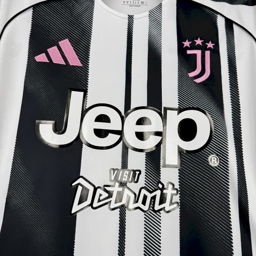 Juventus 2025/26 Home With New Sponsors Jersey
