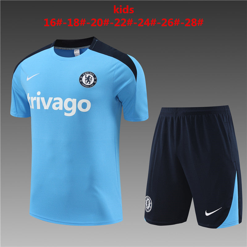Camisa e short infantil Chelsea 2024/25 14001