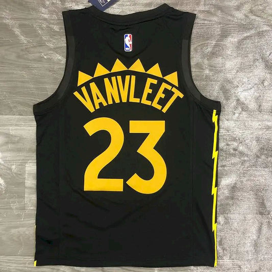 Men’s Fred VanVleet Black Swingman Player Version Jersey – City Edition