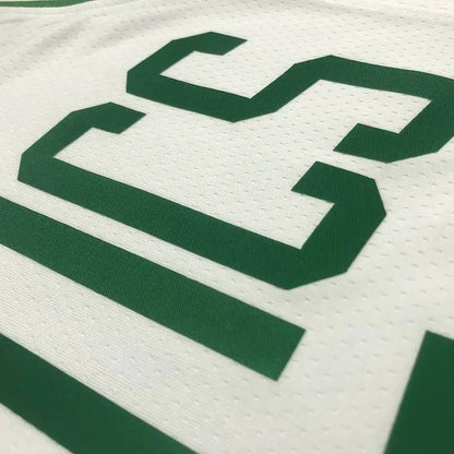 Men’s Jaylen Brown White Team Jersey – 75th Anniversary Edition
