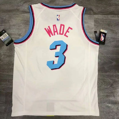 Camisa Dwyane Wade branca masculina versão jogador
