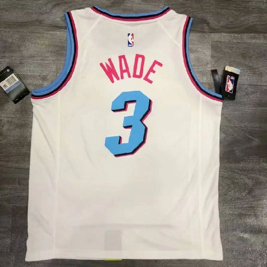 Camisa Dwyane Wade branca masculina versão jogador