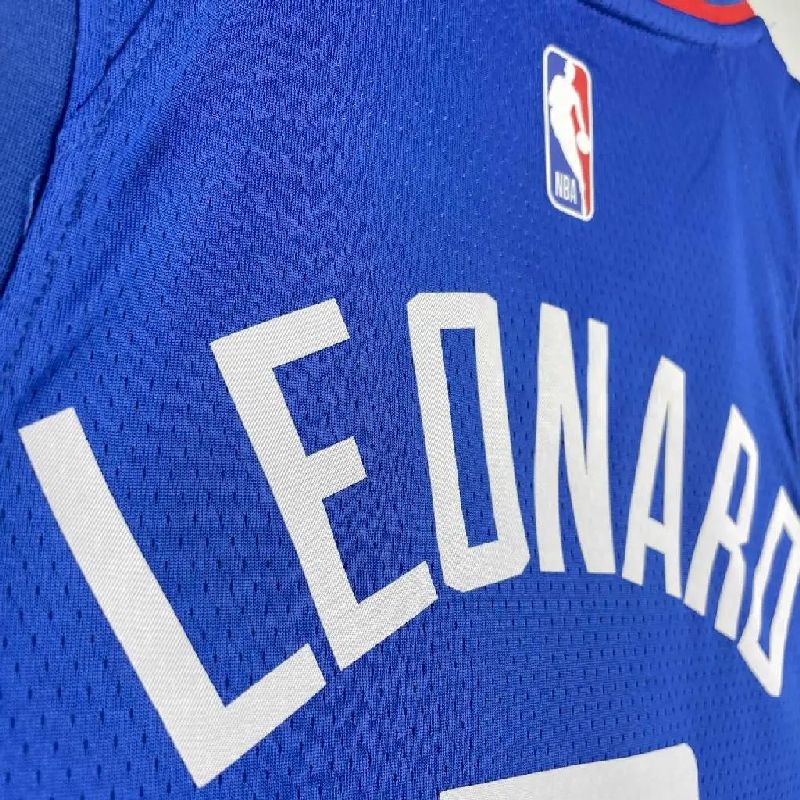 Camisa azul reserva masculina Kawhi Leonard 2023