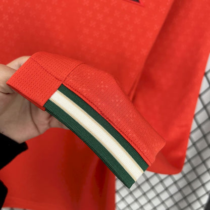 Men's Portugal 2025/26 Home Long Sleeve Jersey