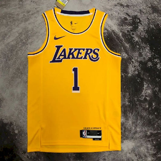 Camisa amarela masculina D'Angelo Russell Team
