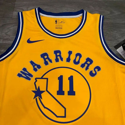 Camisa amarela masculina Klay Thompson versão jogador – Edição clássica