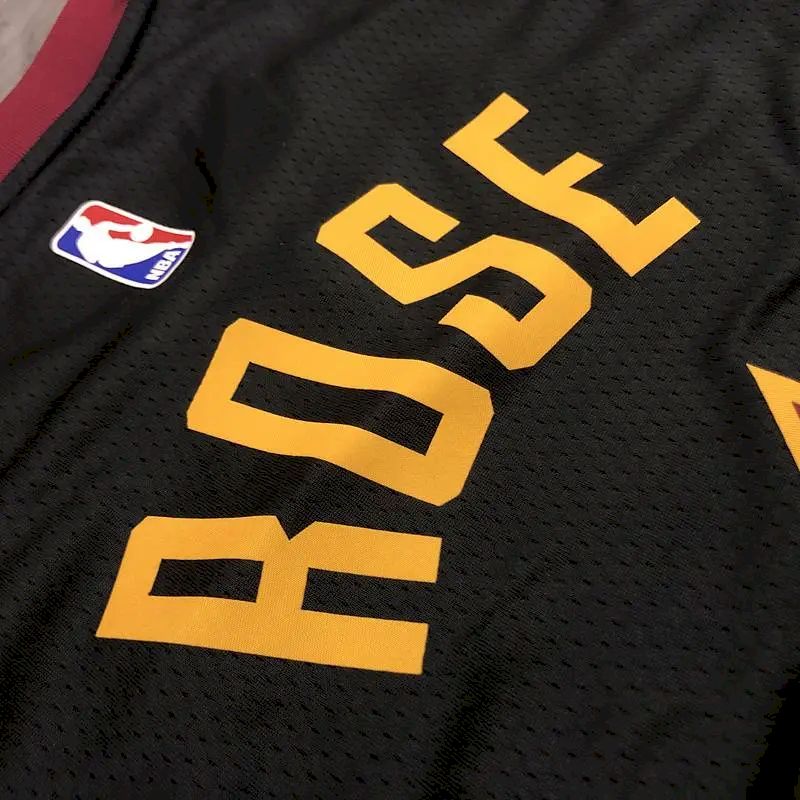 Camisa preta masculina Derrick Rose Swingman – Edição Statement