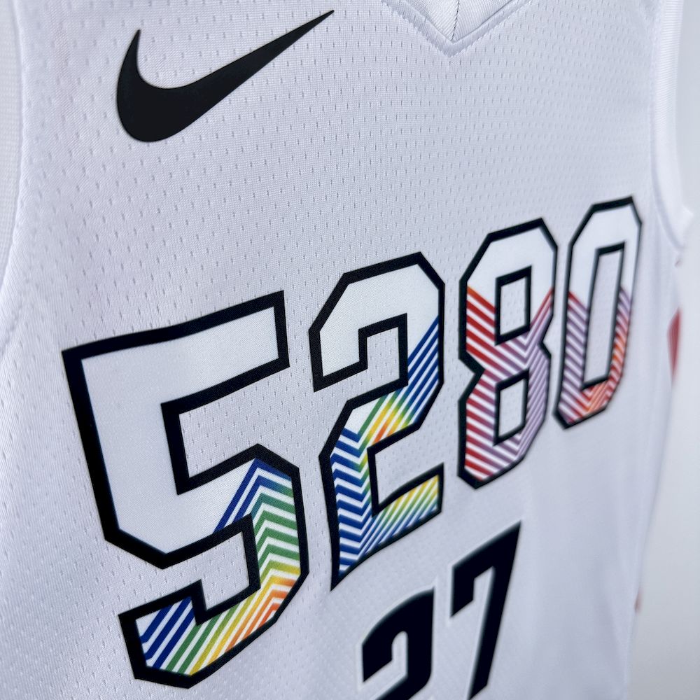 Denver Nuggets 2024/25 City Edition White Color MURRAY#27