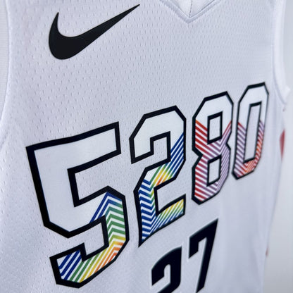 Denver Nuggets 2024/25 City Edition White Color MURRAY#27