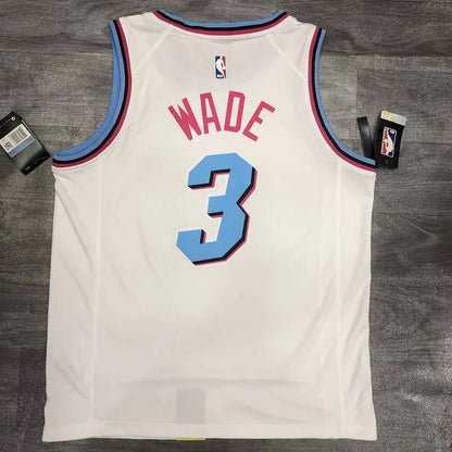 Camisa Dwyane Wade Masculina Branca Versão Jogador – Edição Clássica Retro