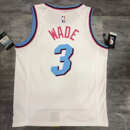 Camisa Dwyane Wade Masculina Branca Versão Jogador – Edição Clássica Retro