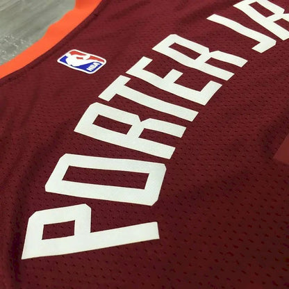 Camisa masculina Michael Porter Jr. vermelha 2020-21 Swingman versão jogador – Edição City