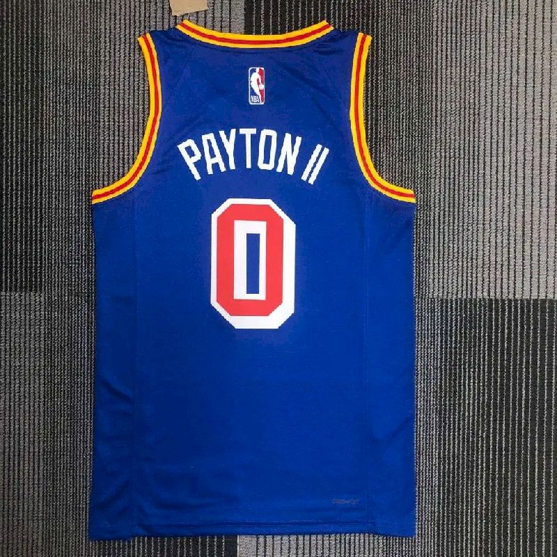 Camisa masculina Gary Payton II azul retrô da equipe – edição de 75º aniversário