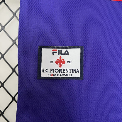 Camisa e shorts retrô infantil da Fiorentina 1998/99