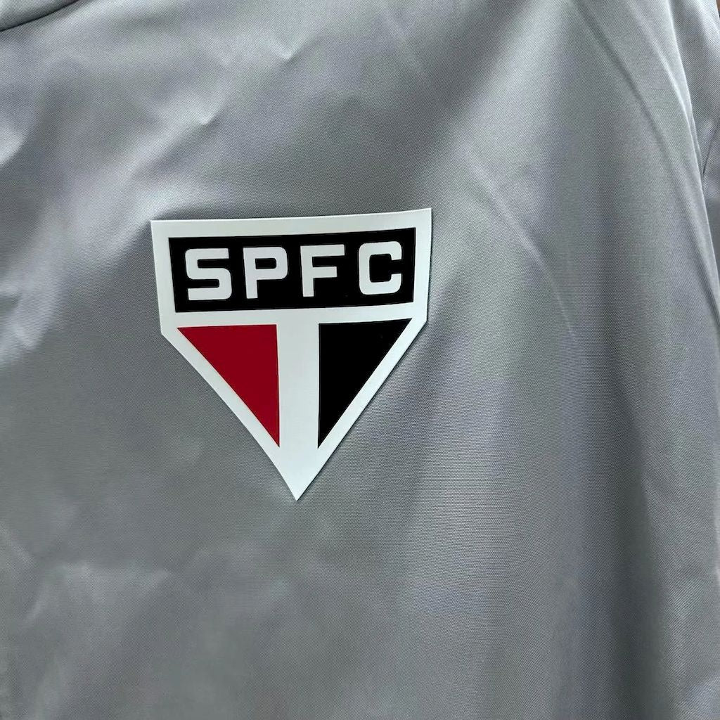 Jaqueta Corta-Vento Cinza São Paulo 2025/26