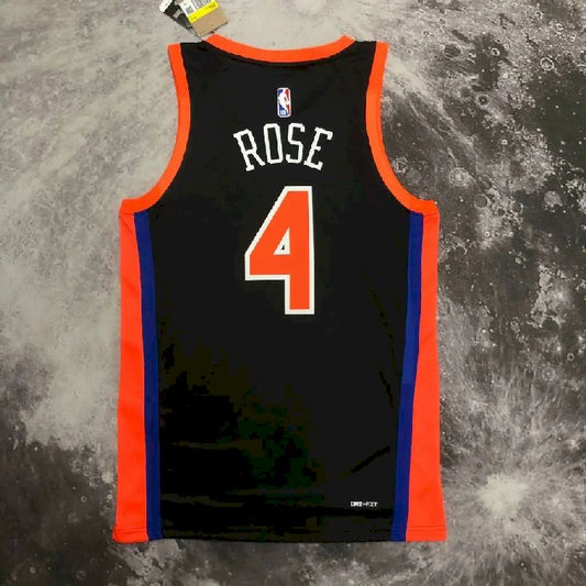 Men’s Derrick Rose Black Team Jersey – City Edition