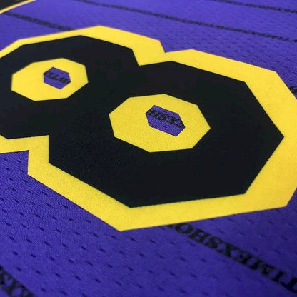 Camisa masculina Kobe Bryant 2018-19 roxa Swingman versão jogador – Edição City