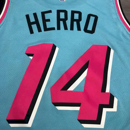 Camisa Tyler Herro Azul Masculina Versão Jogador – Edição Clássica Retro
