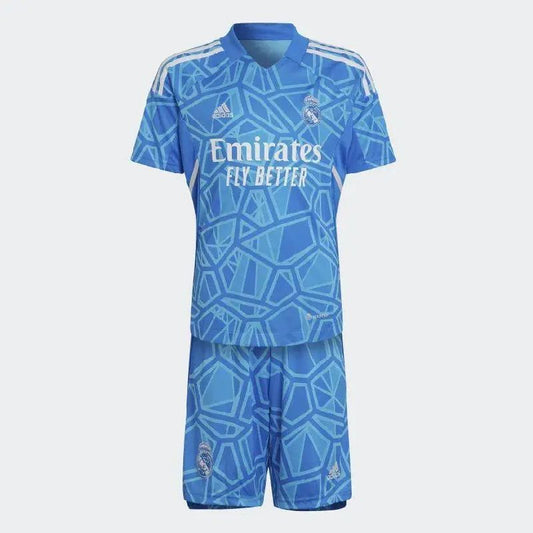 Kit de goleiro infantil do Real Madrid 2022/23