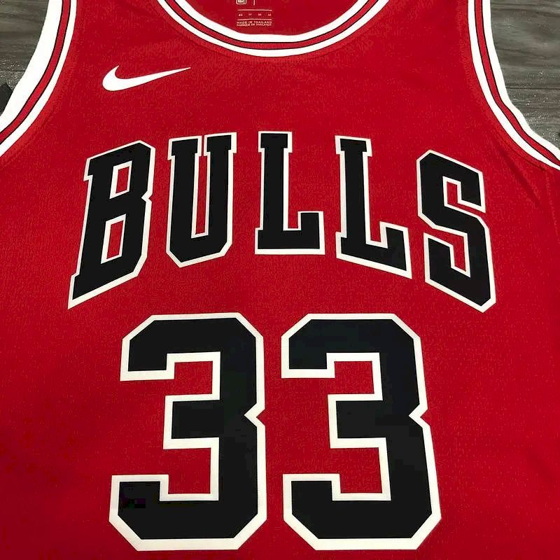 Camisa Scottie Pippen Masculina Vermelha Versão Jogador – Edição Clássica