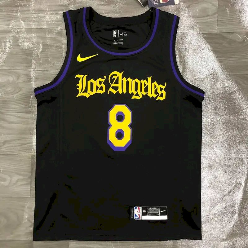 Camisa masculina Kobe Bryant 2020-21 preta versão Swingman – Noche Latina