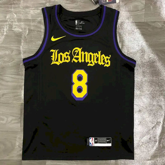 Camisa masculina Kobe Bryant 2020-21 preta versão Swingman – Noche Latina