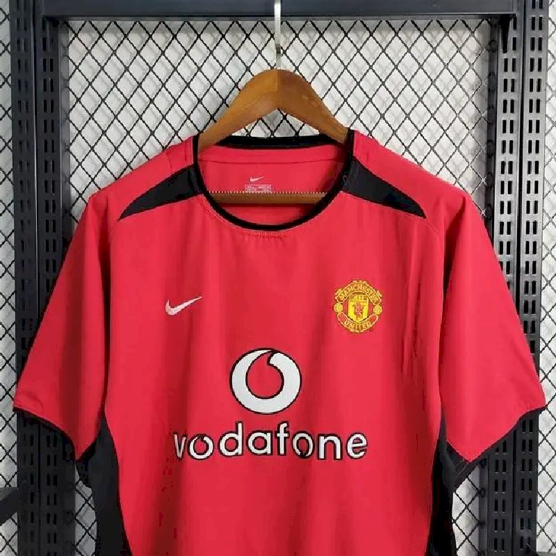 Camisa retrô do Manchester United 2002/04
