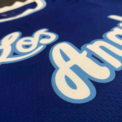 Camisa Nick Young Azul Masculina Versão Jogador – Edição Clássica Retro