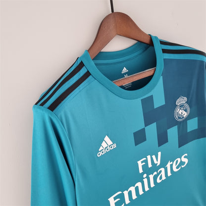 Camisa Retro Manga Longa Real Madrid 2017/18 Third