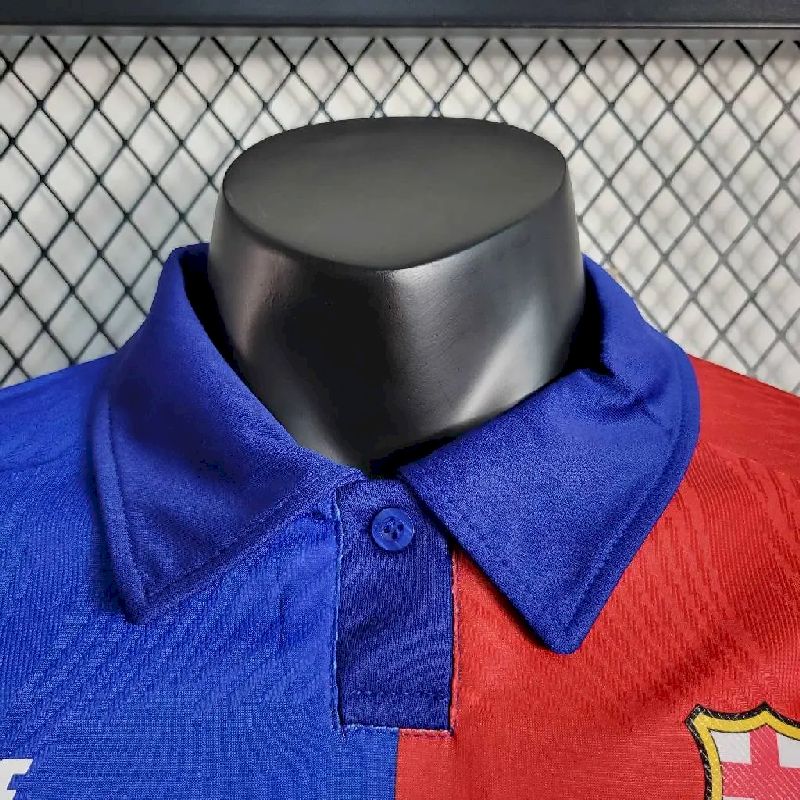 Camisa Barcelona 2023/24 Azul Clássica Versão Jogador