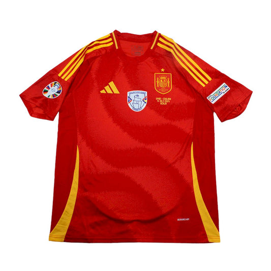 Men's Spain 2024/25 UEFA 2024 Champions Home Jersey