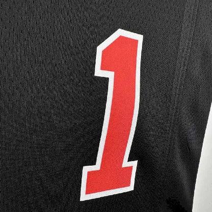 Camisa preta masculina Derrick Rose 2024 – Edição City
