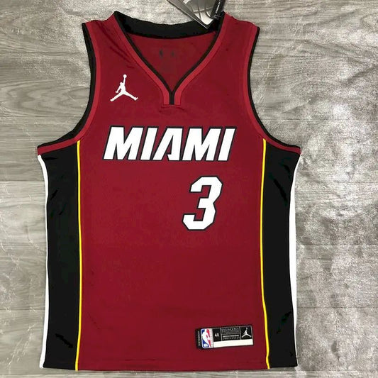 Men’s Dwyane Wade Red 2020-21 Swingman Player Version Jersey – Statement Edition
