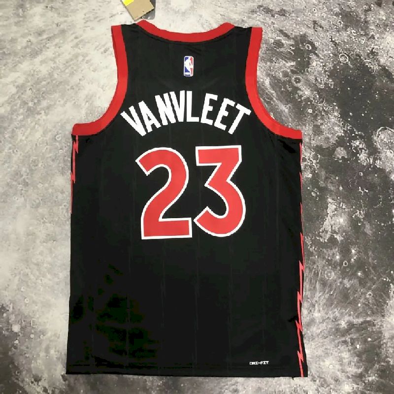 Camisa preta masculina Fred VanVleet Team – Edição Statement