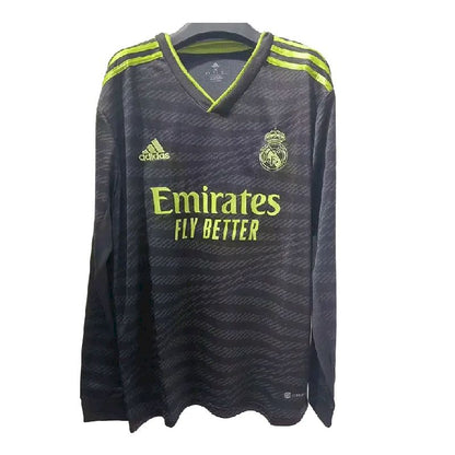 Camisa de manga comprida do Real Madrid 2022/23, terceira camisa reserva