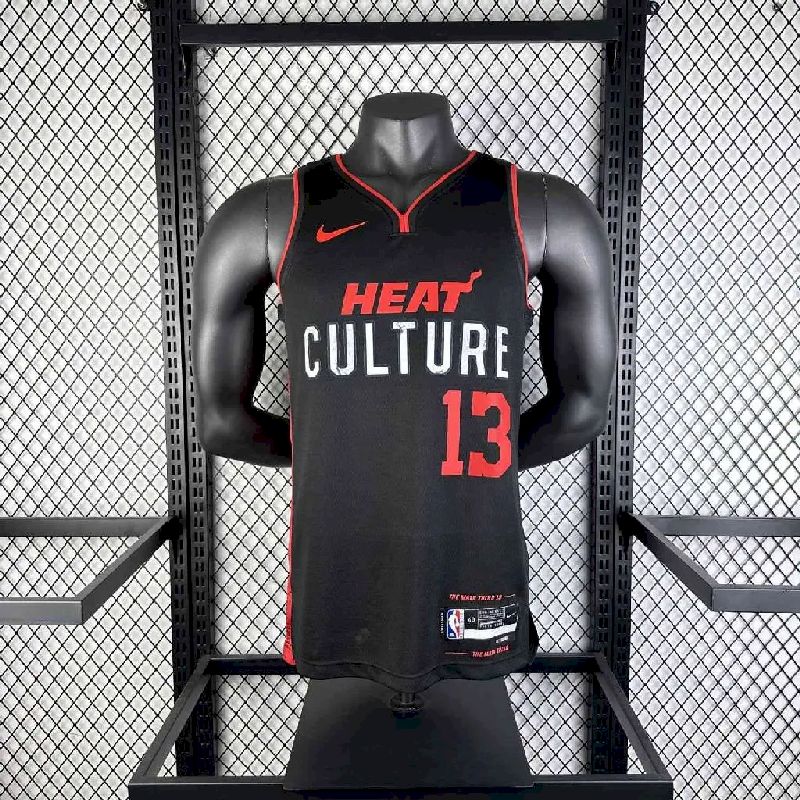 Camisa preta masculina Bam Adebayo 2024 - Edição City